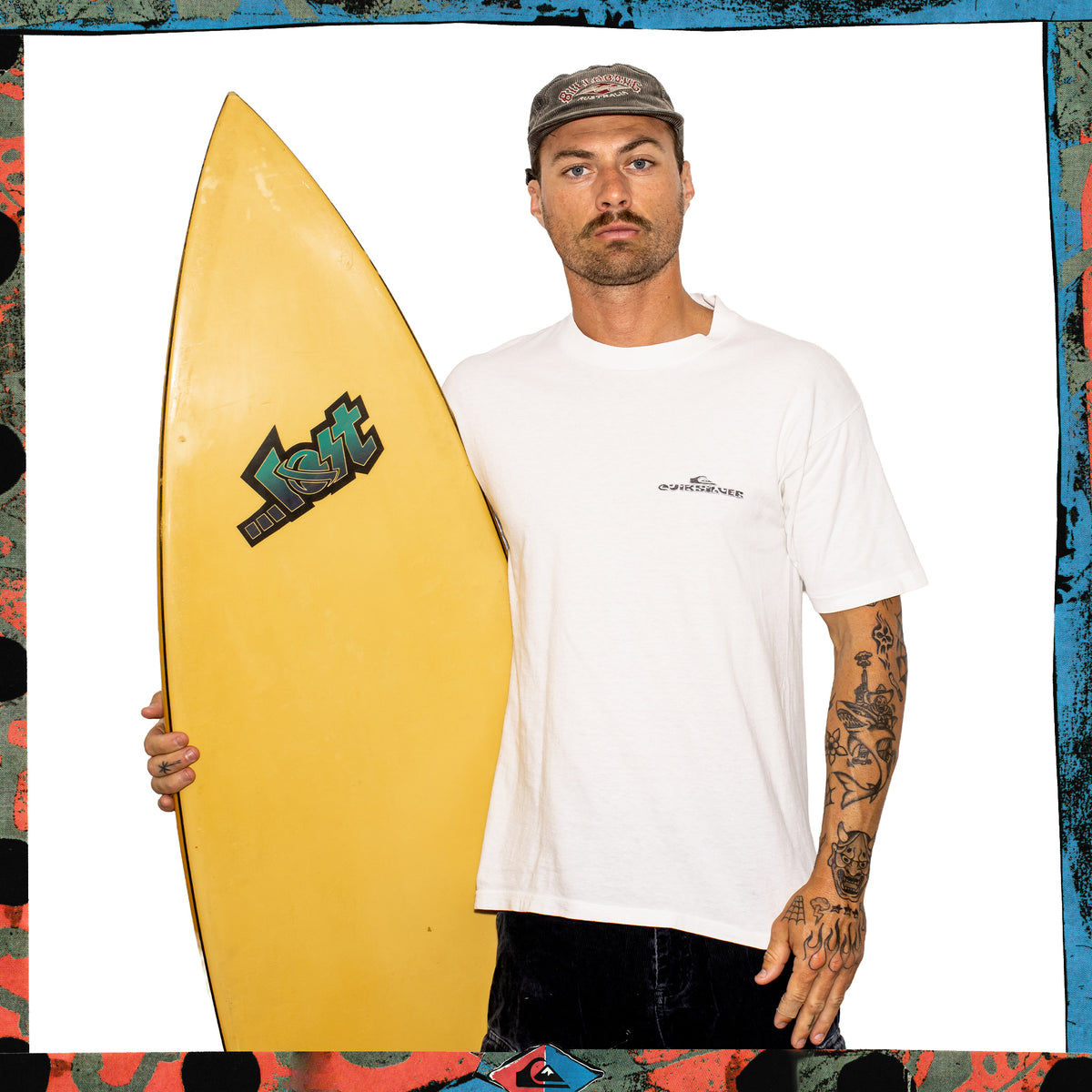 1995 Quiksilver "Hibiscus" Graphic Tee (L)