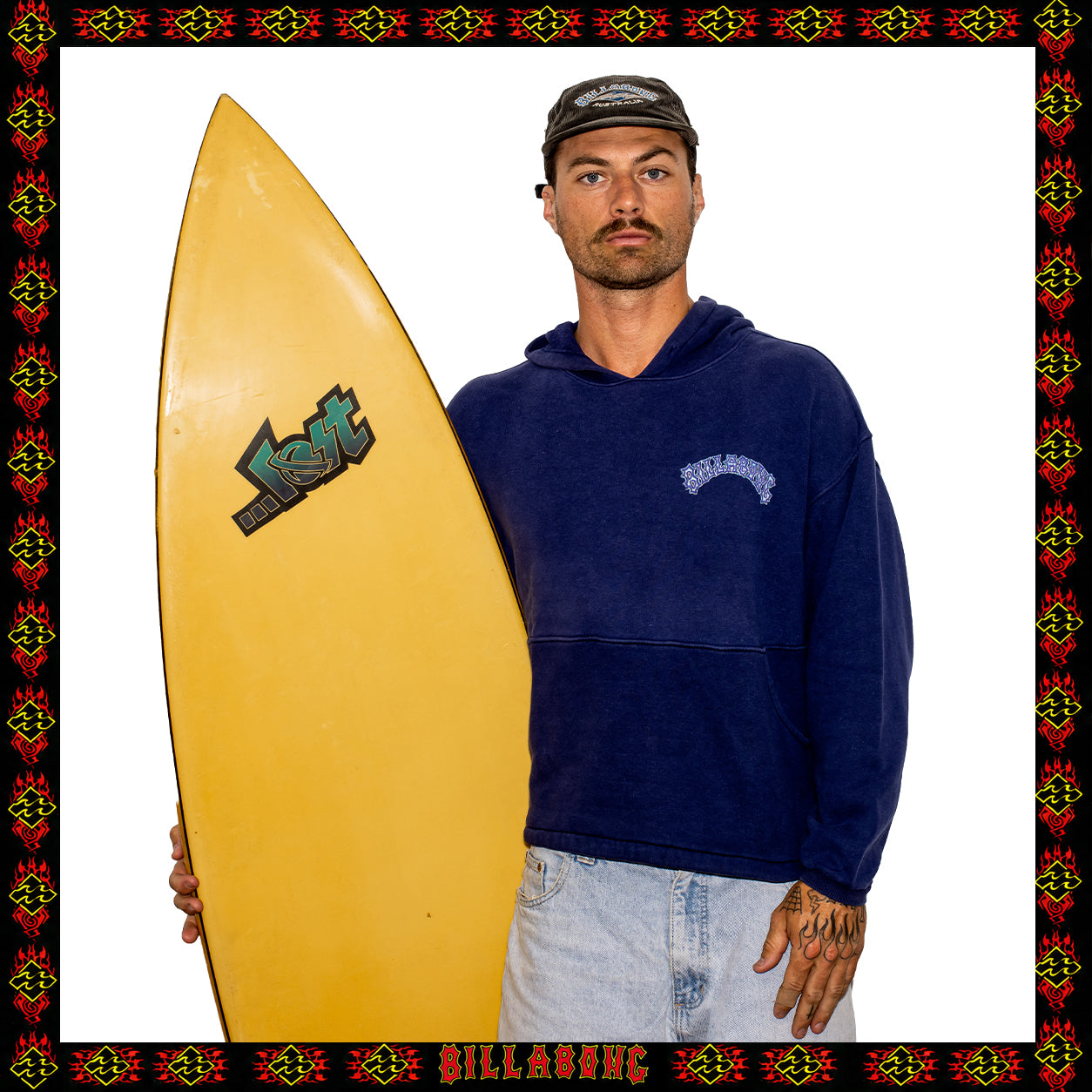 1991 Billabong Spellout Hoodie (M)