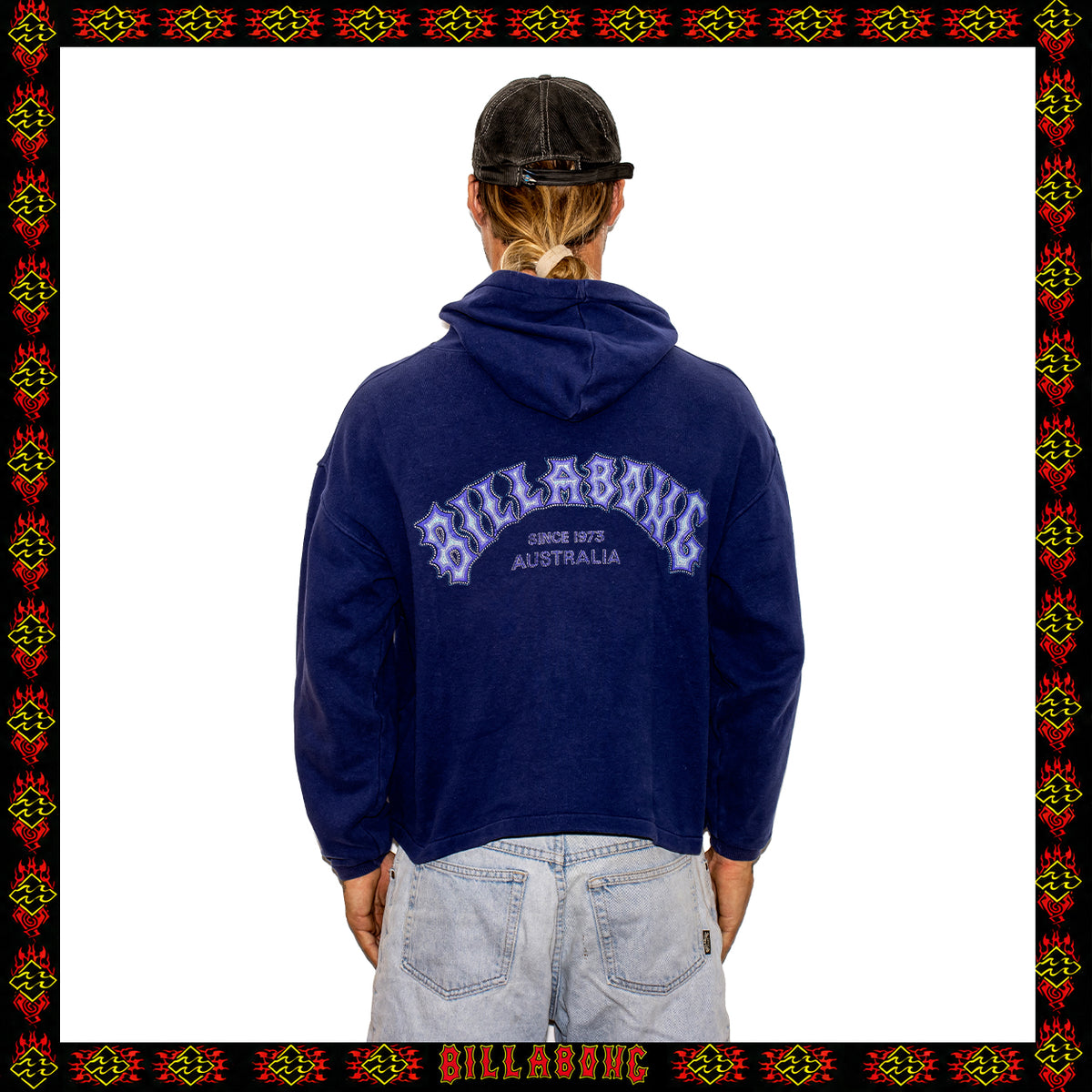 1991 Billabong Spellout Hoodie (M)