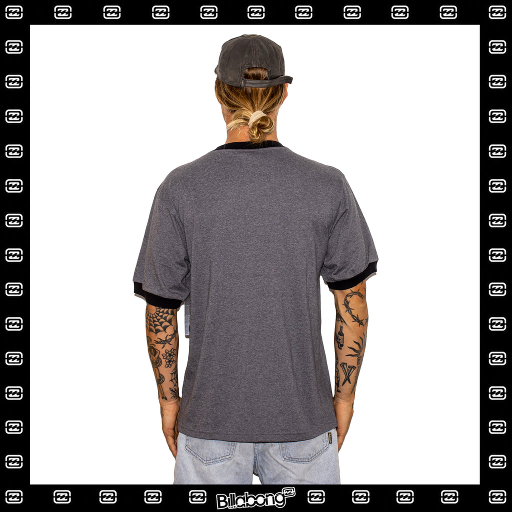 Y2K Billabong Spellout Ringer Tee (L) *Deadstock*