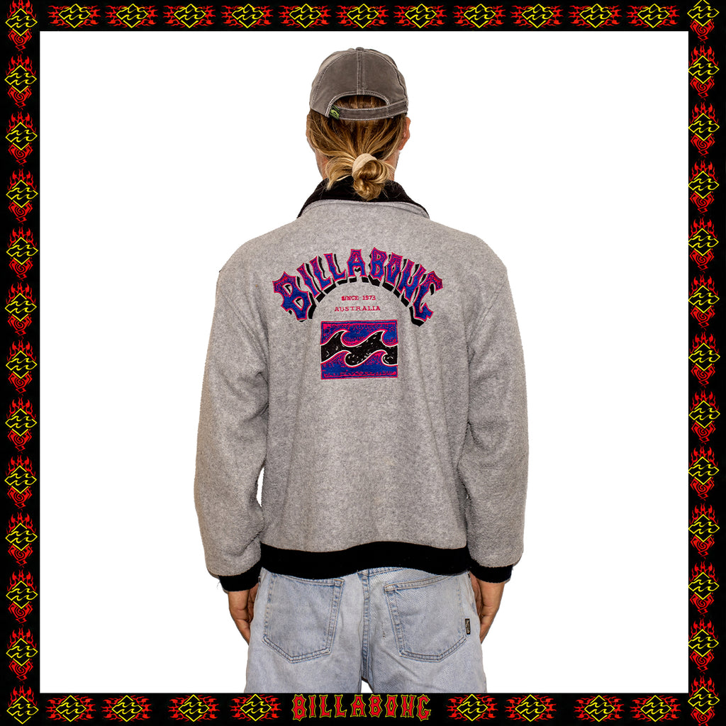 1991 Billabong "Two Tone" Polartec Quarter Zip Fleece Pullover (L) *RARE*