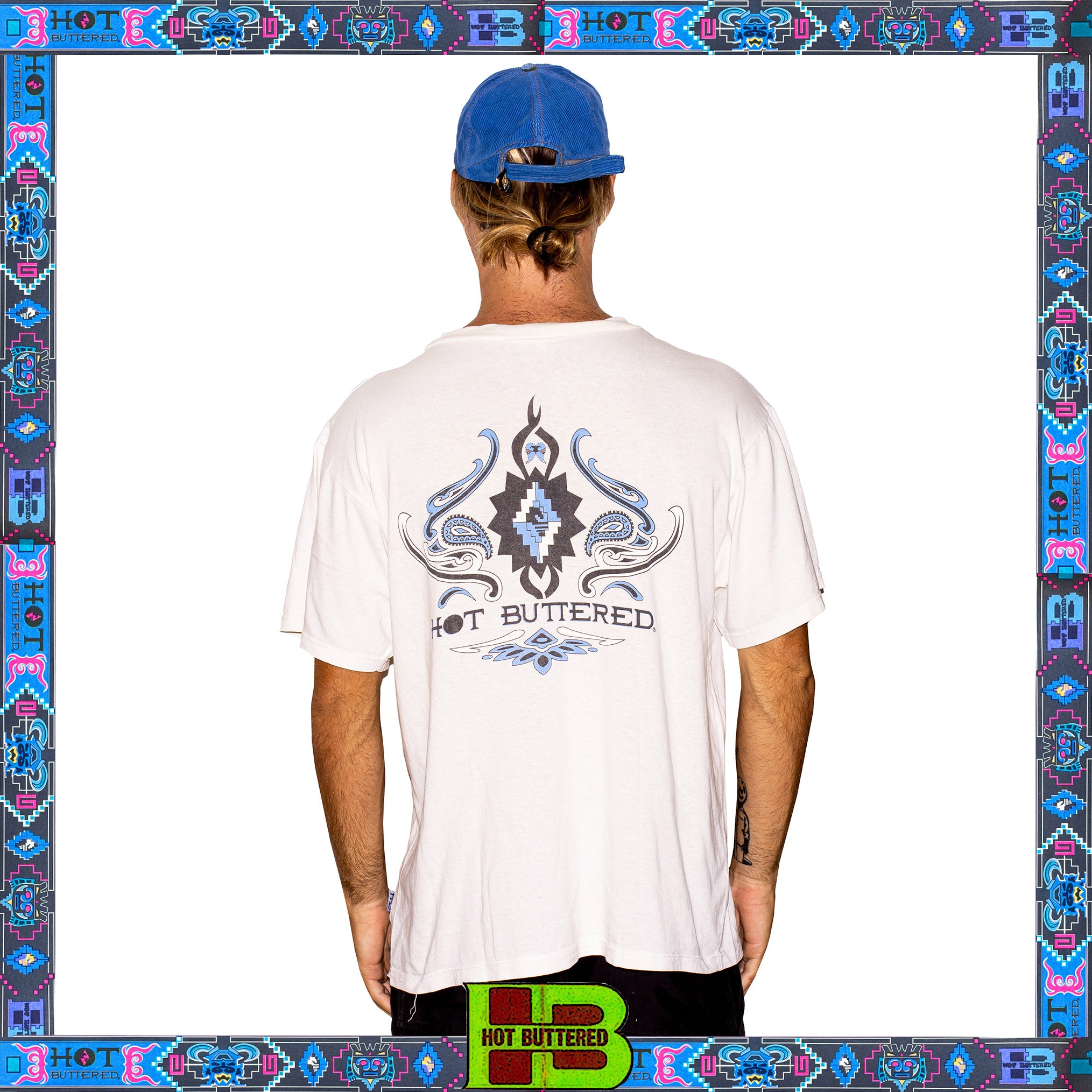 1990's Hot Buttered Graphic Tee (L) *RARE*