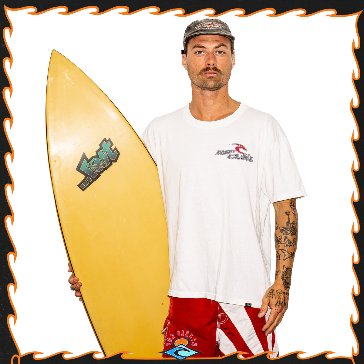 Y2K Rip Curl Spellout Tee (XL)