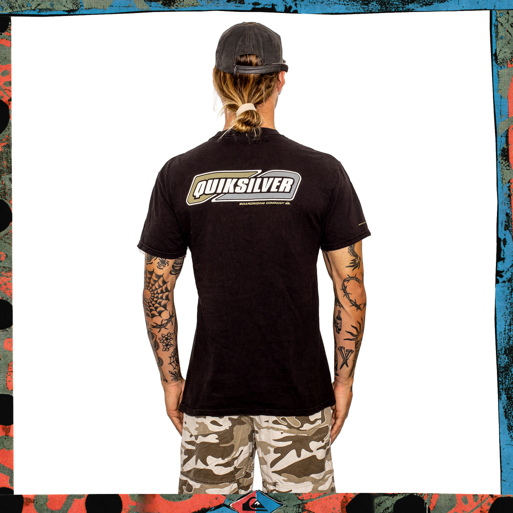 Y2K Quiksilver Spellout Tee (M-L)