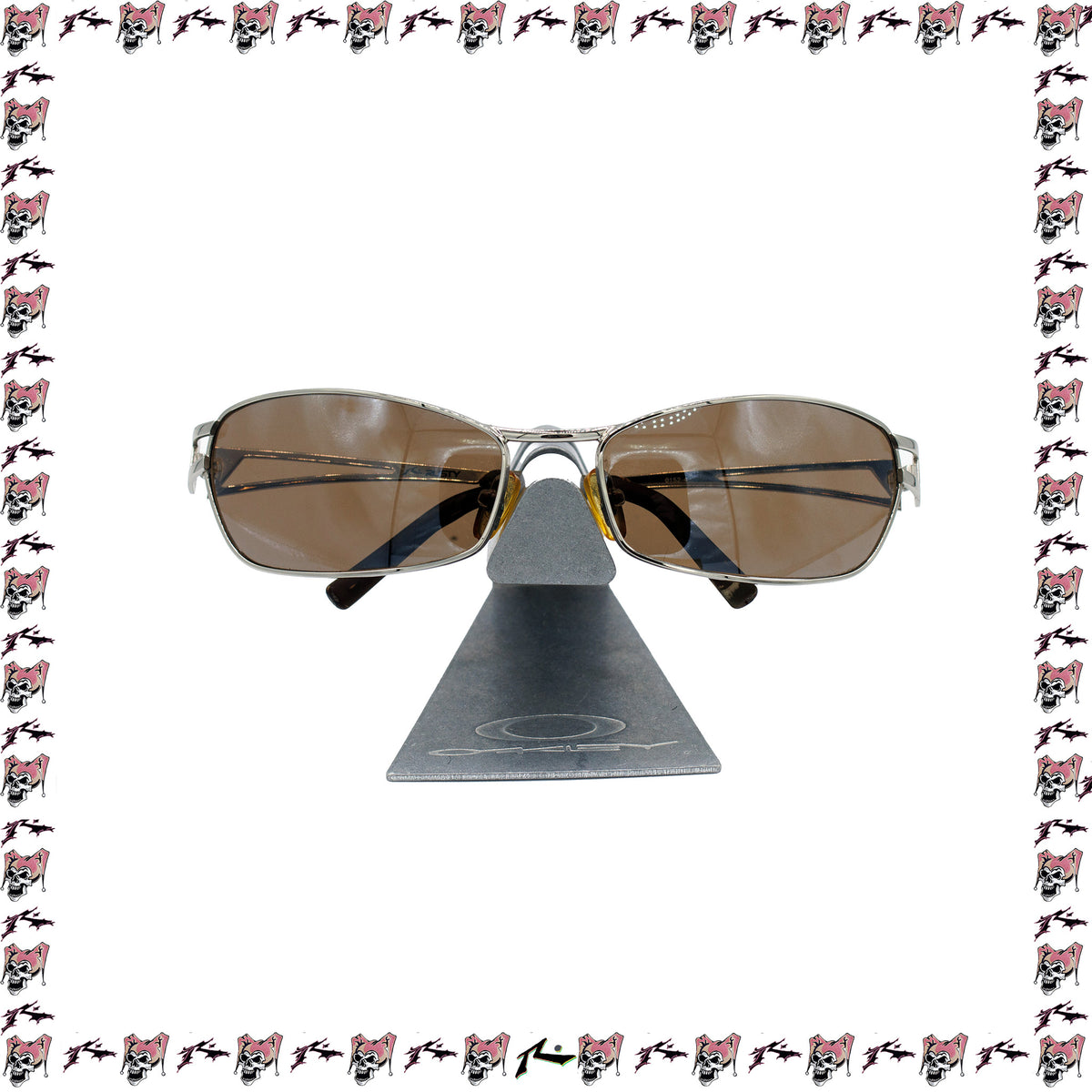 Y2K Rusty Steel Frame Sunglasses