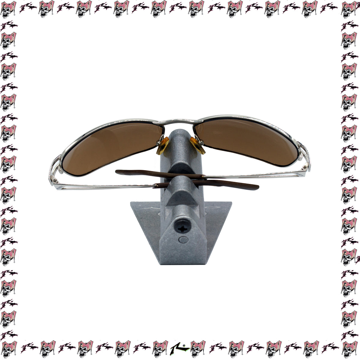 Y2K Rusty Steel Frame Sunglasses