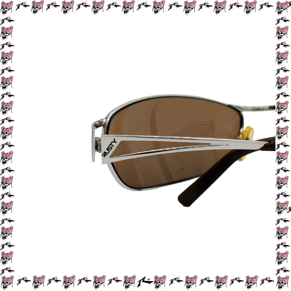 Y2K Rusty Steel Frame Sunglasses