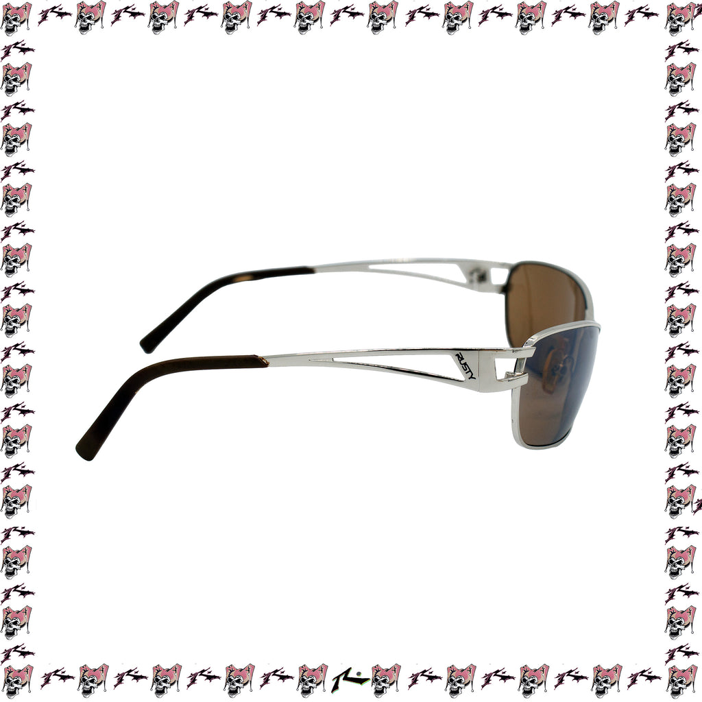 Y2K Rusty Steel Frame Sunglasses