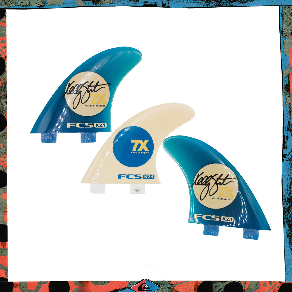 Y2K FCS K2.1 "Kelly Slater - 7x World Champ" Collectors Edition Fin Set