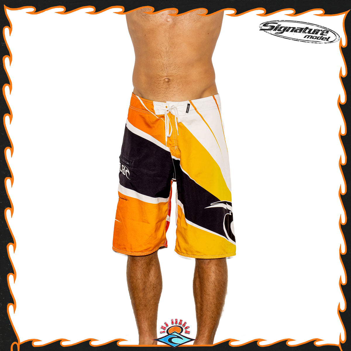 Y2K Rip Curl "Mick Fanning - Canary Signature Series" Boardies (34")