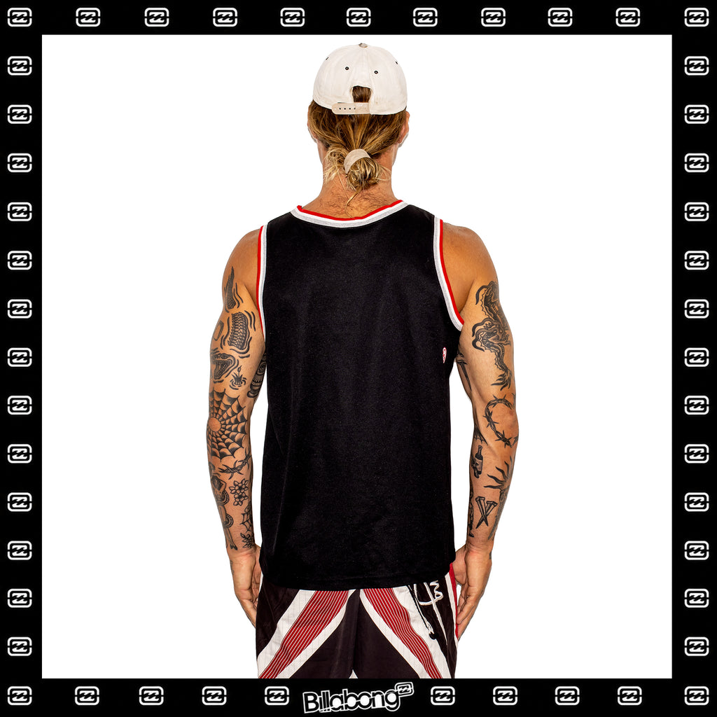 Y2K Billabong Spellout Jersey Singlet (L)
