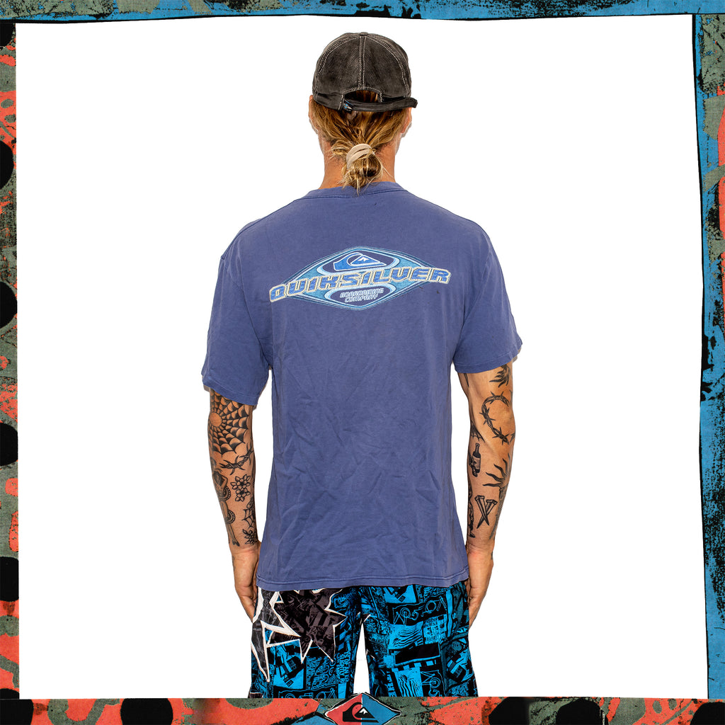 90's Quiksilver Spellout Tee (M-L)