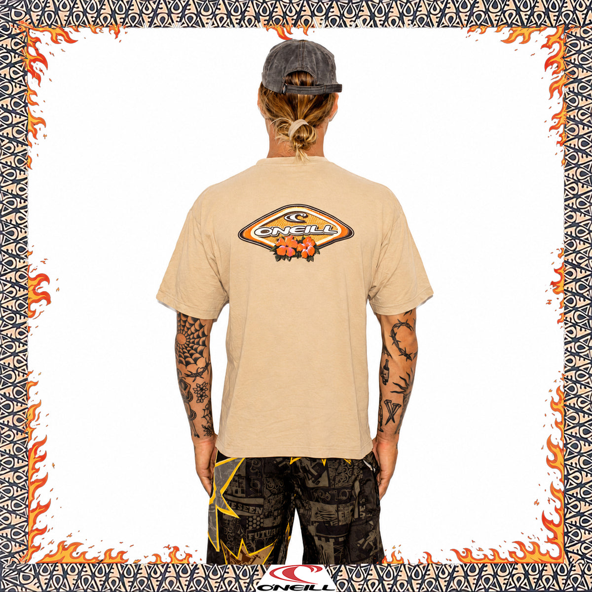 90's O'Neill Graphic Spellout Tee (M-L)