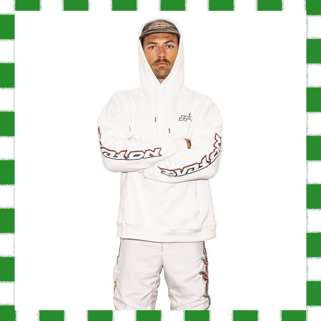 Y2K No Fear Graphic Spellout Hoodie (XL)
