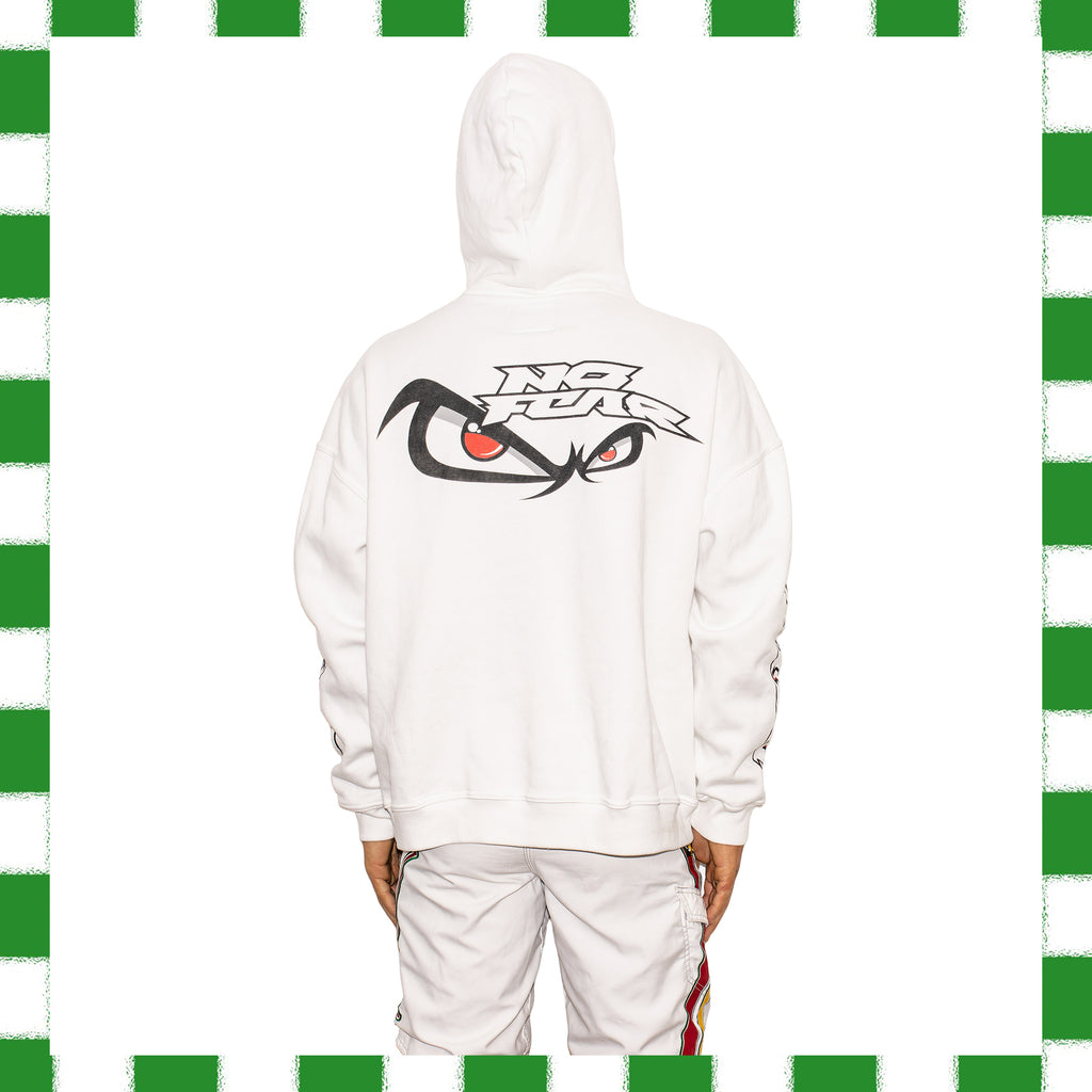 Y2K No Fear Graphic Spellout Hoodie (XL)