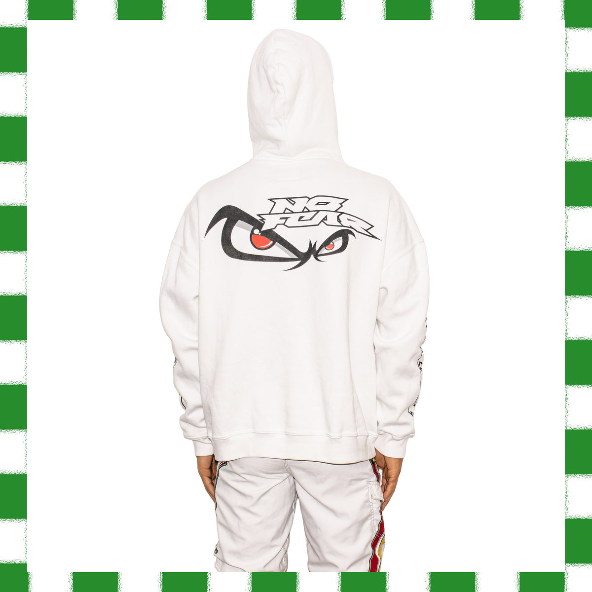 Y2K No Fear Graphic Spellout Hoodie (XL)