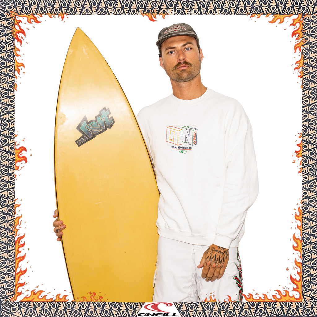 90's O'Neill Evolution Spellout Crewneck Sweatshirt (M)