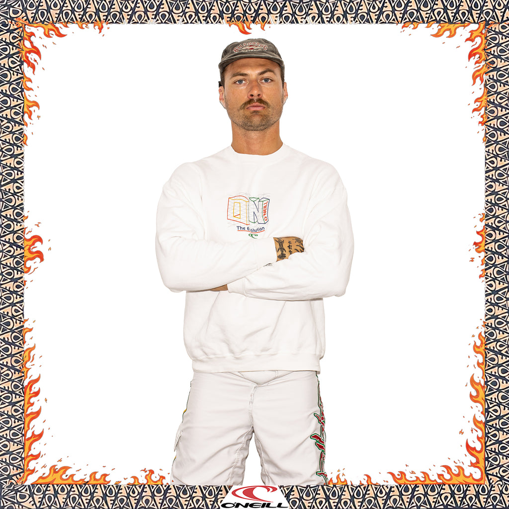 90's O'Neill Evolution Spellout Crewneck Sweatshirt (M)