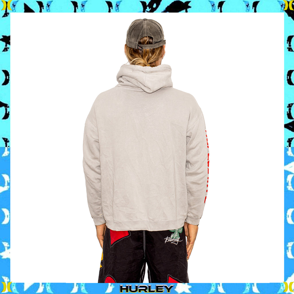 Y2K Hurley International "Triple Hit" Spellout Hoodie (L)
