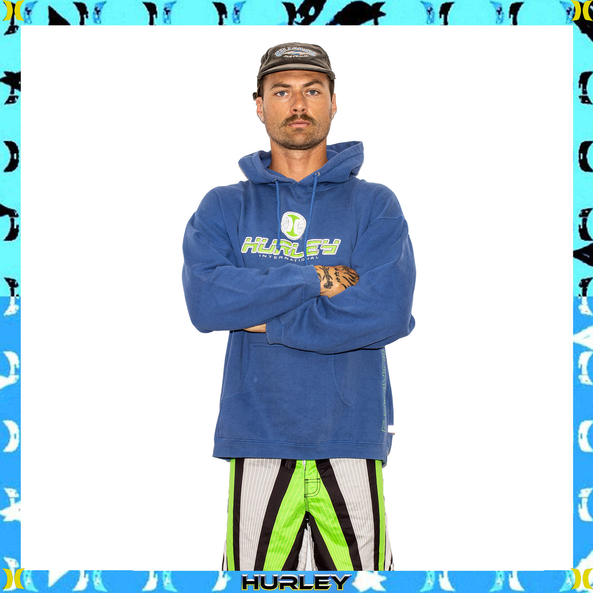 Y2K Hurley International Spellout Hoodie (L-XL)