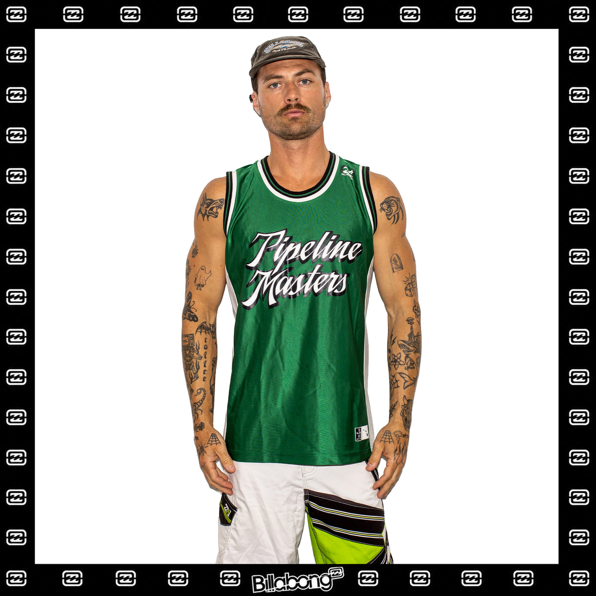 Y2K Billabong *Pipeline Master - Hawaii* Jersey Tank Top (L)