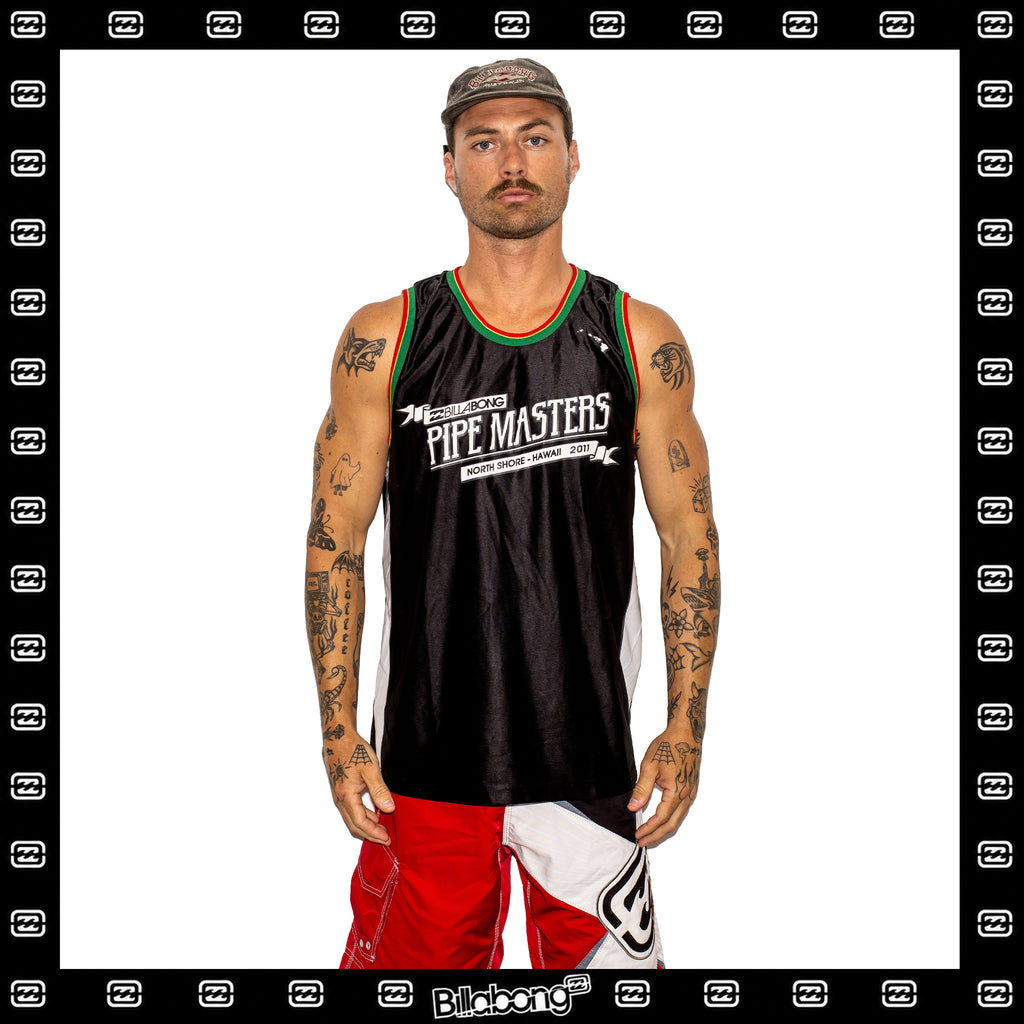 2011 Billabong *Pipeline Master - Rsing Sun* Jersey Tank Top (L)