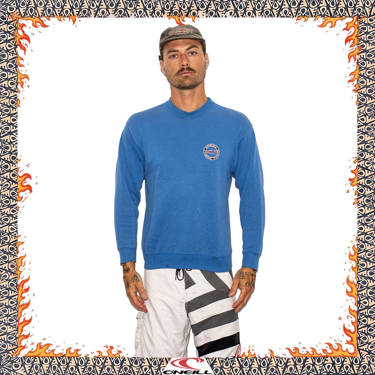 90's O'Neill Graphic Crewneck Sweatshirt (M)