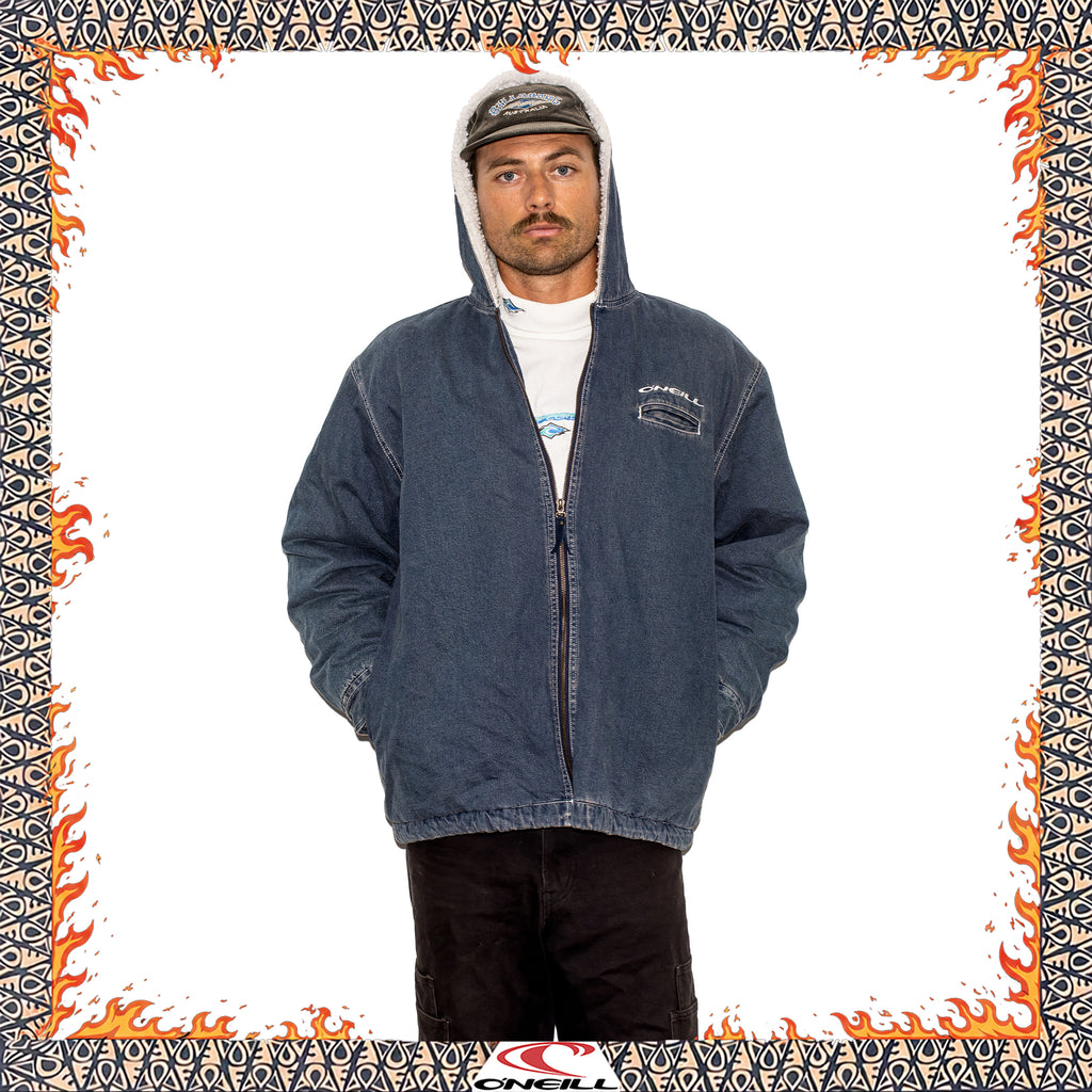 90's O'Neill Denim Sherpa Jacket (XL)