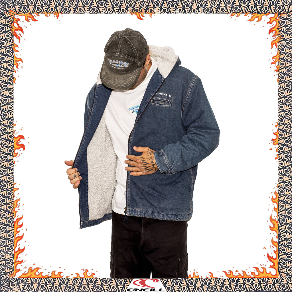 90's O'Neill Denim Sherpa Jacket (XL)