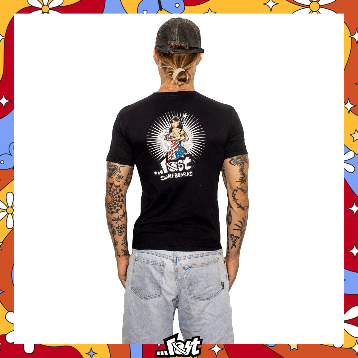 Y2K Lost Enterprises "Pin Up Girl" Graphic Tee (S)
