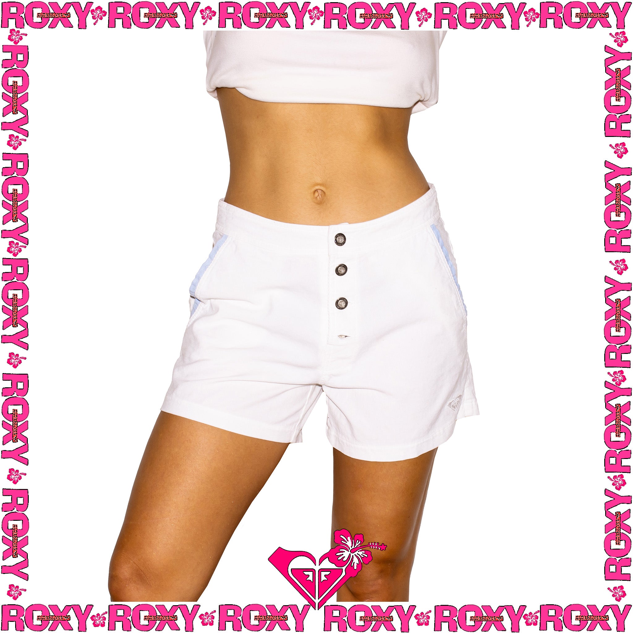 1990's Roxy Corduroy Short Shorts (28")