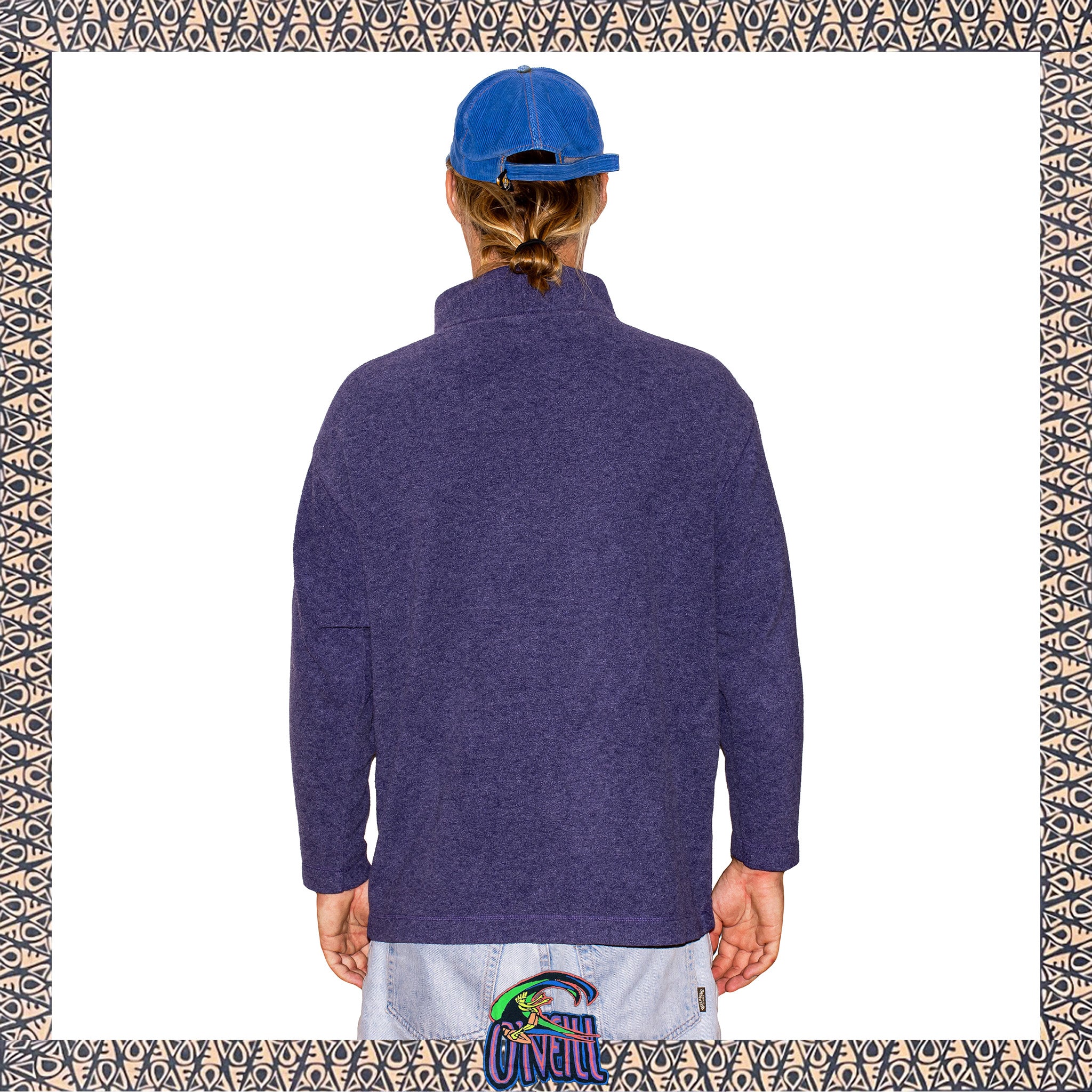 1990's O'Neill Mock Neck Fleece Sweatshirt (XL)