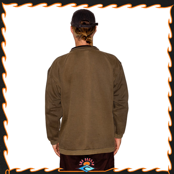 1996 Rip Curl "Striaght Cut" Quarter Zip Pullover (XL) *RARE*