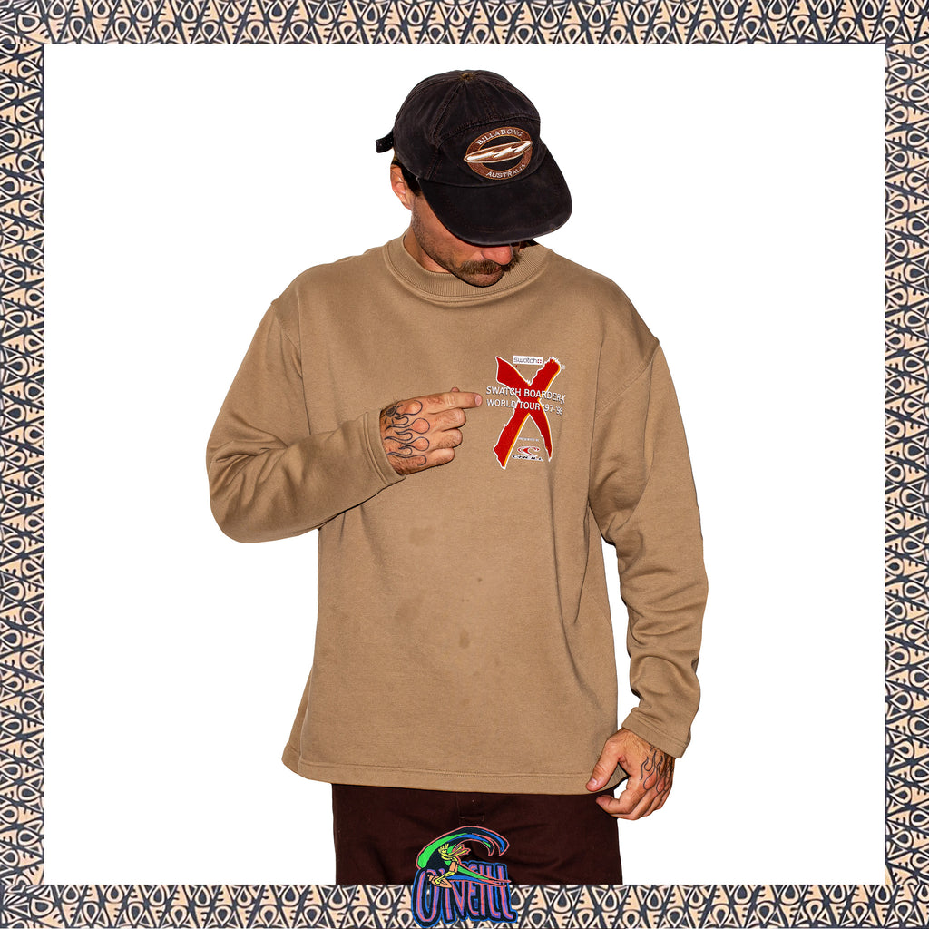 1997 O'Neill Swatch Snowboarder-X World Tour Sweatshirt (XL)