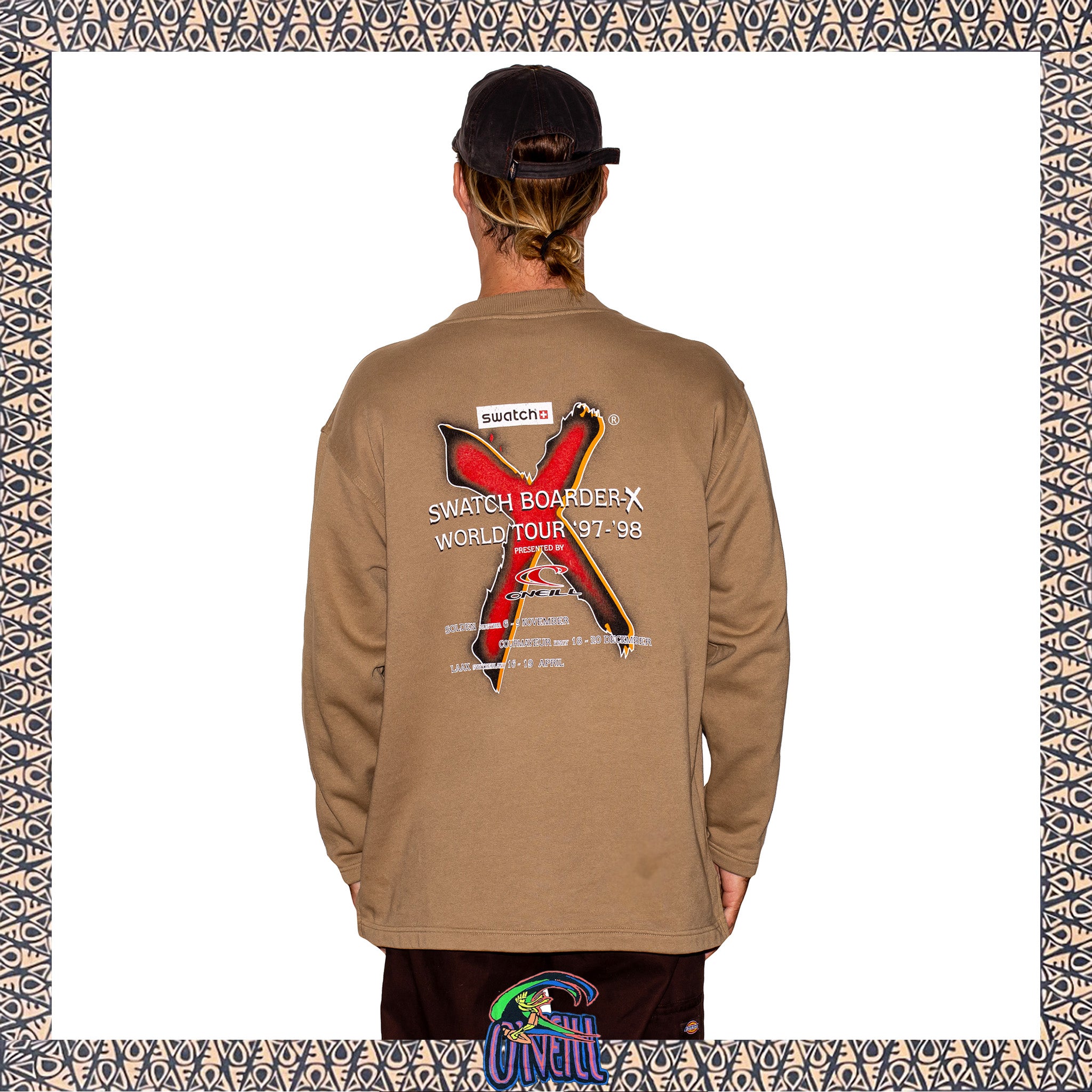1997 O'Neill Swatch Snowboarder-X World Tour Sweatshirt (XL)