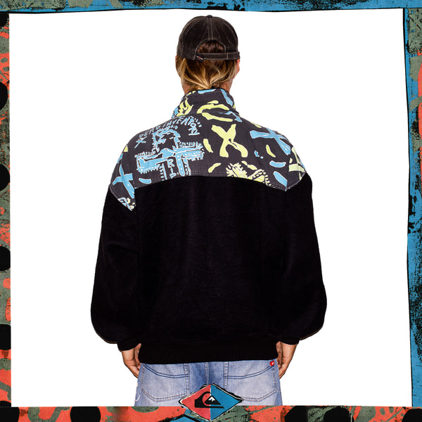 1990's Quiksilver Quarter Zip Fleece Pullover (XL) *RARE*