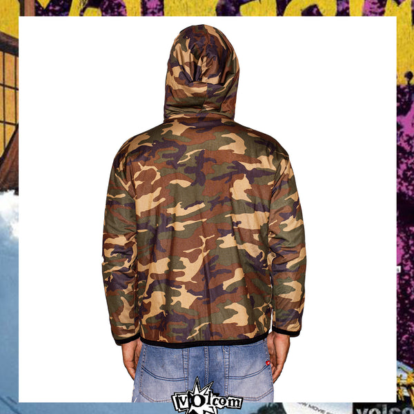 1990's Volcom Reversible Fleece Jacket (L)