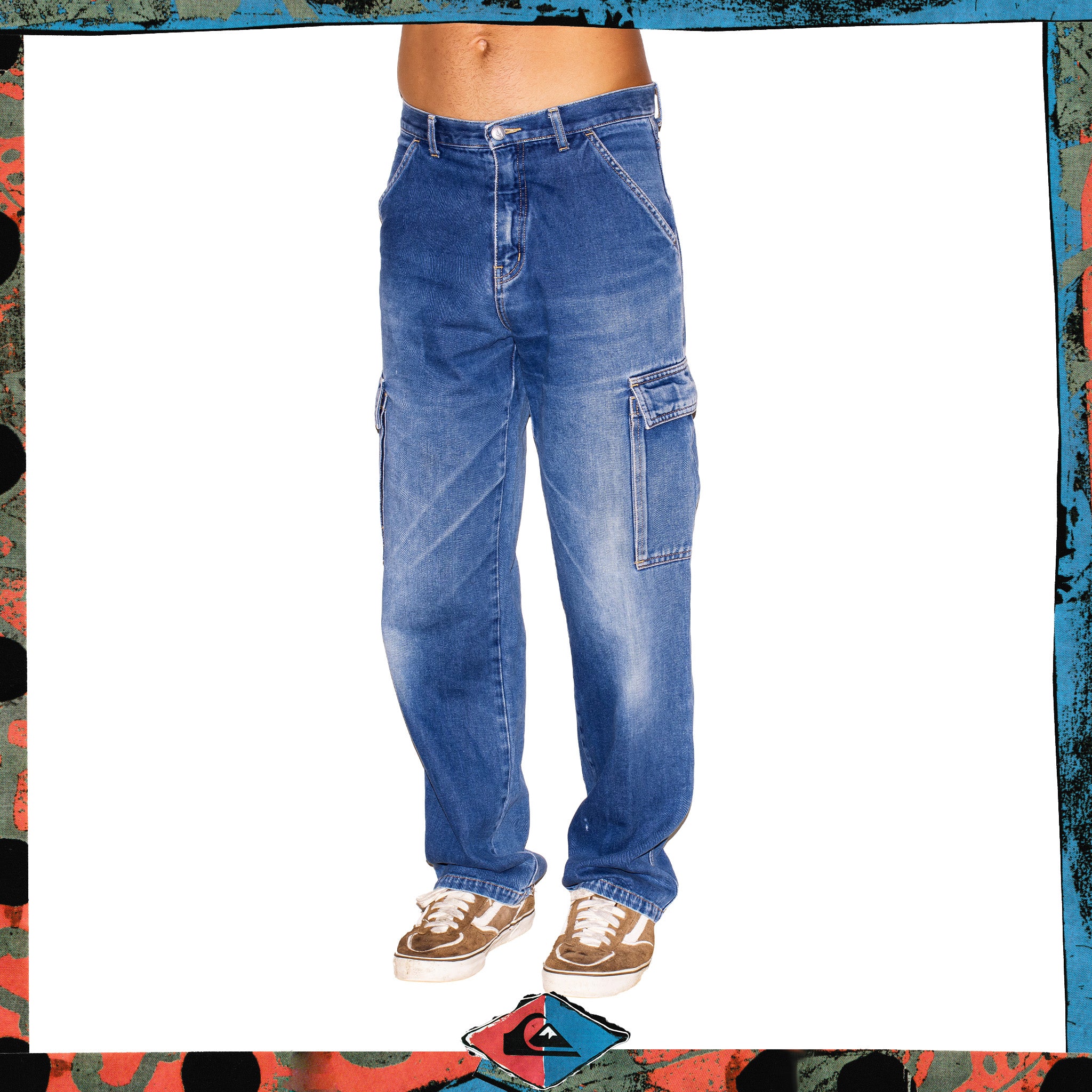 Y2K Quiksilver Cargo Denim Jeans (30")