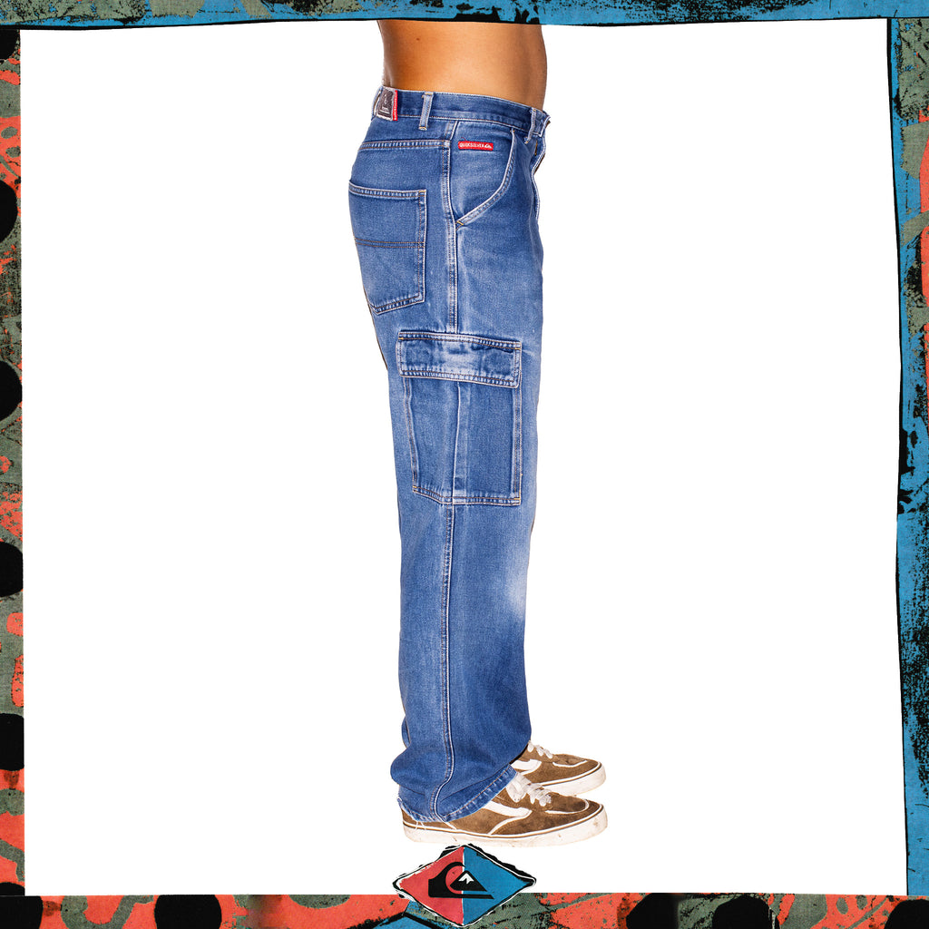 Y2K Quiksilver Cargo Denim Jeans (30")