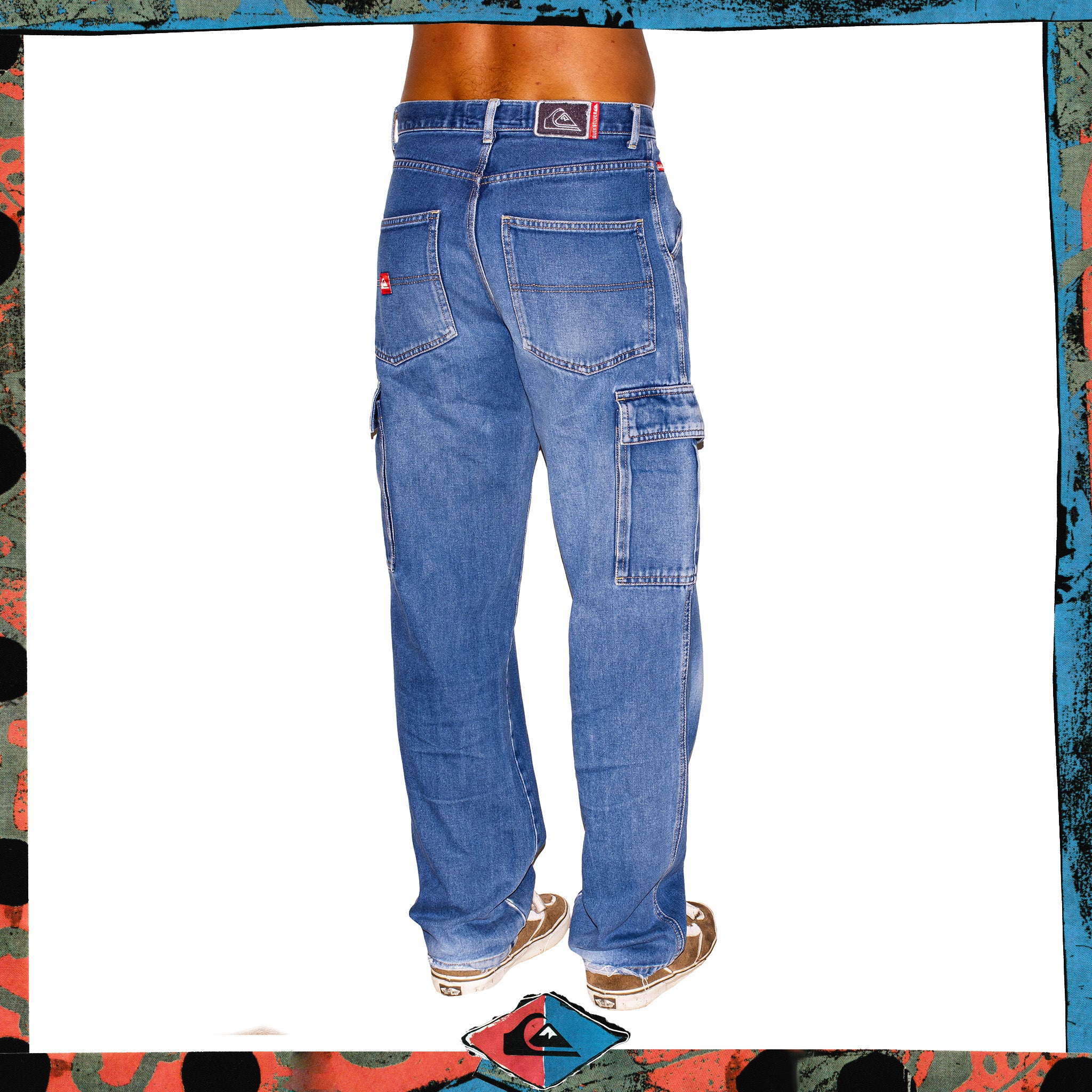 Y2K Quiksilver Cargo Denim Jeans (30")