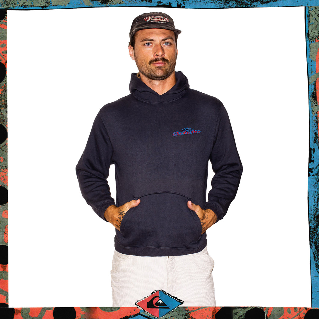 1990s Quiksilver Spellout Hoodie (M)