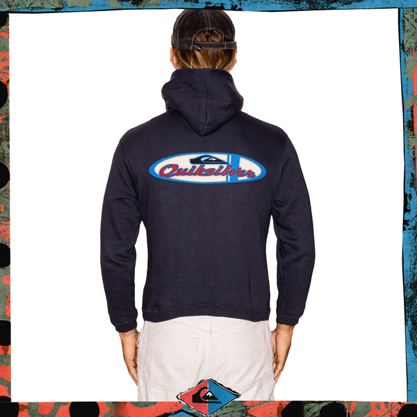 1990s Quiksilver Spellout Hoodie (M)