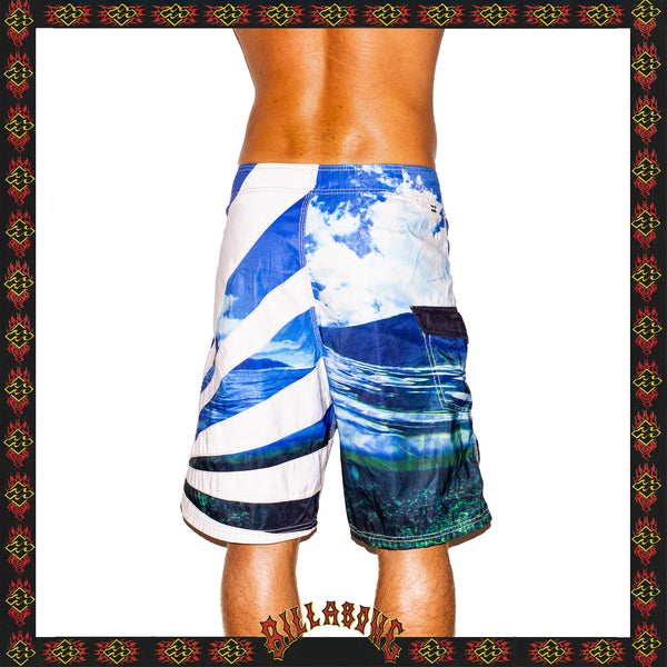 Y2K Billabong Tahiti Rising Sun Series Boardies (33")