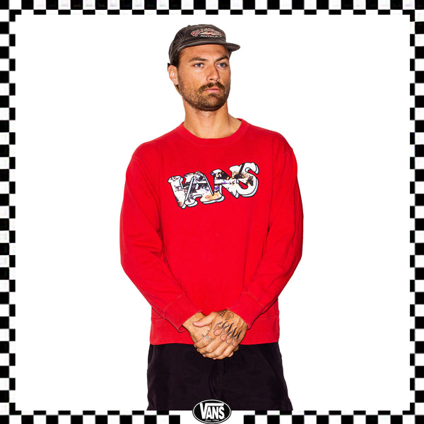Y2K VANS Off The Wall Spellout Hoodie (L)