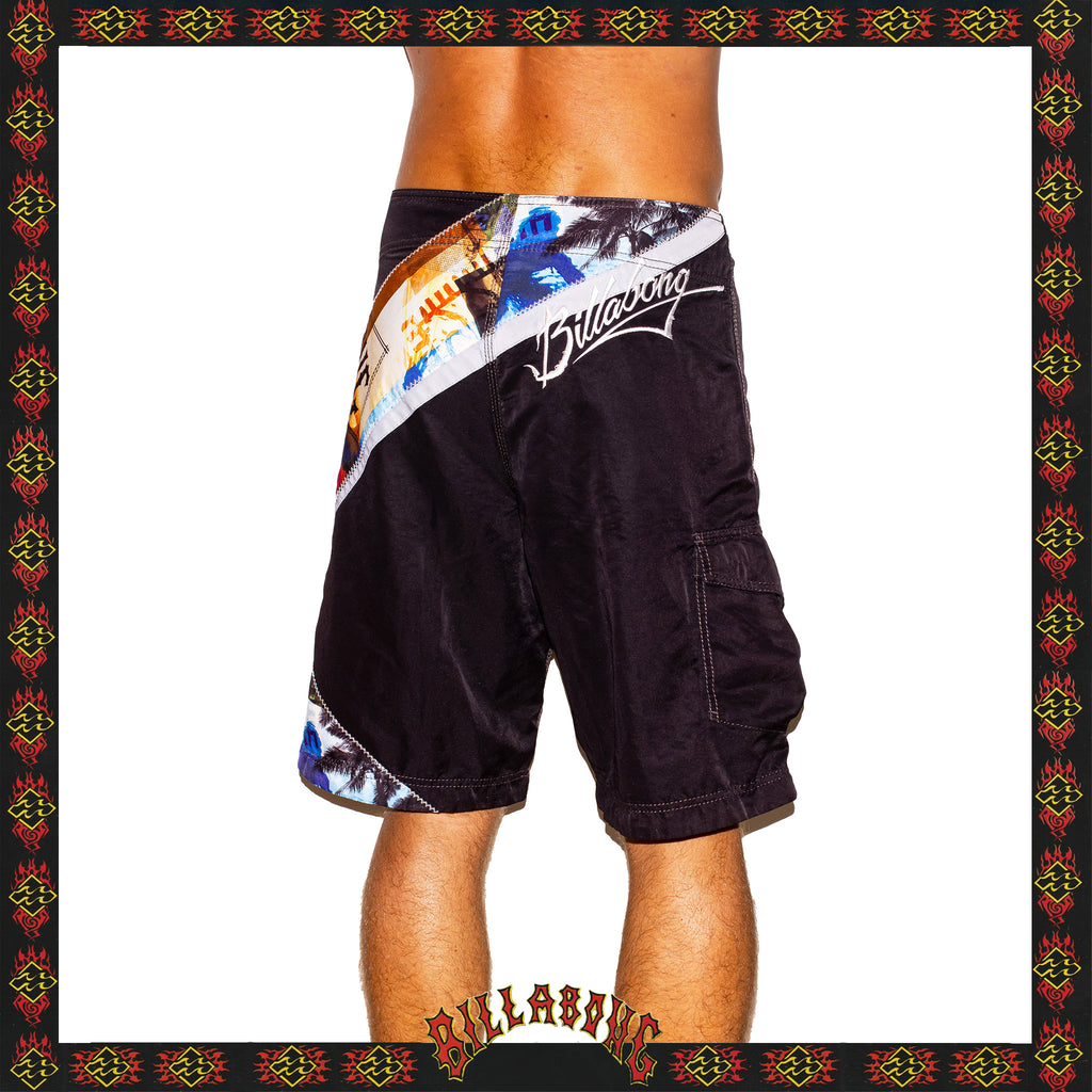 Y2K Billabong "Shane Dorian - Big Hex Signature Series" Boardies (32")