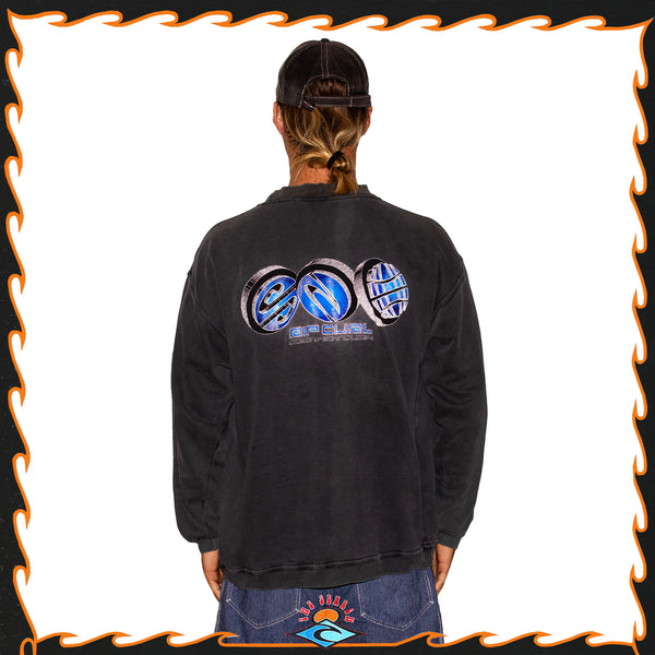 Y2K Rip Curl "Ocean Technology" Graphic Sweatshirt (XL)
