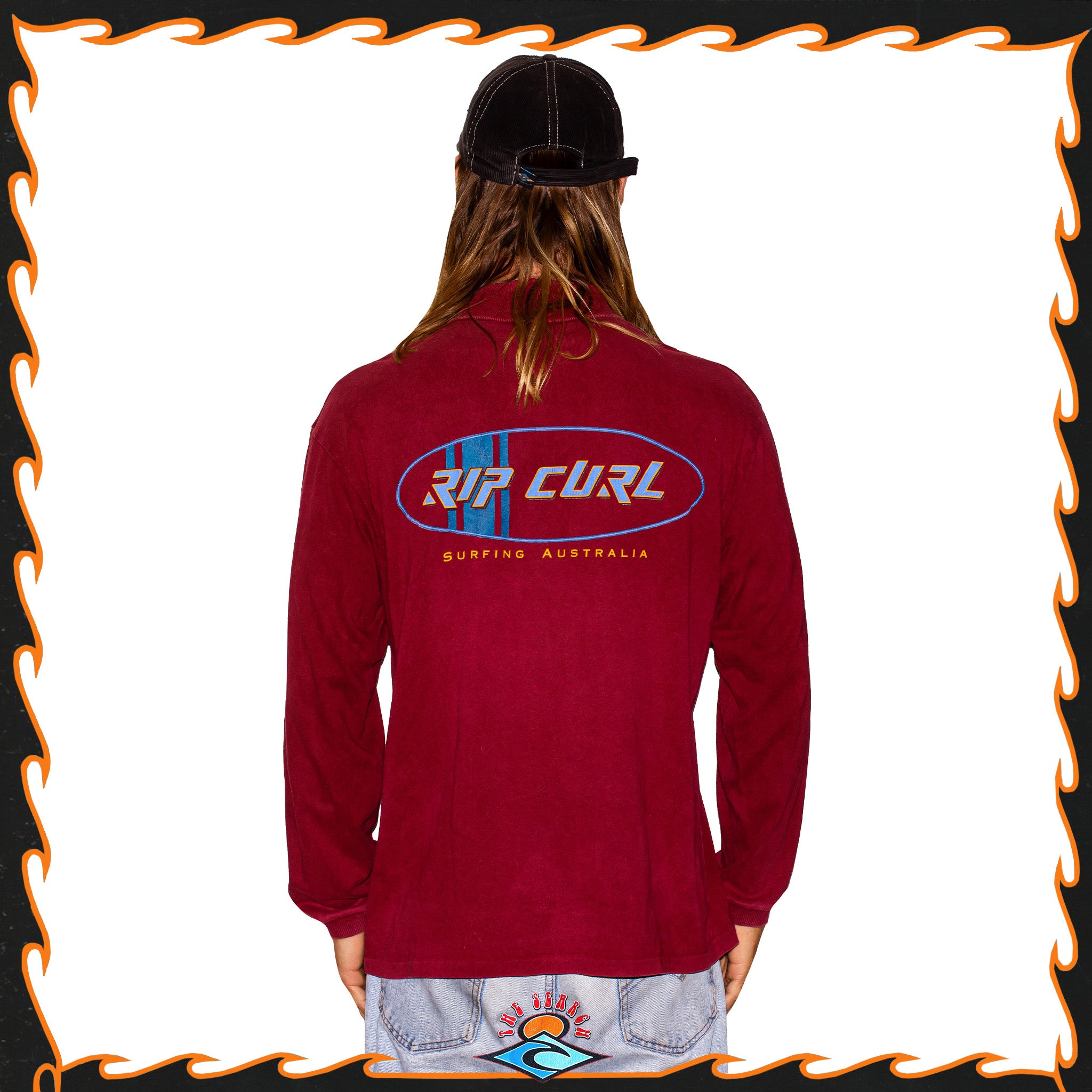 1990's Rip Curl Turtle Neck Skivvy (L)