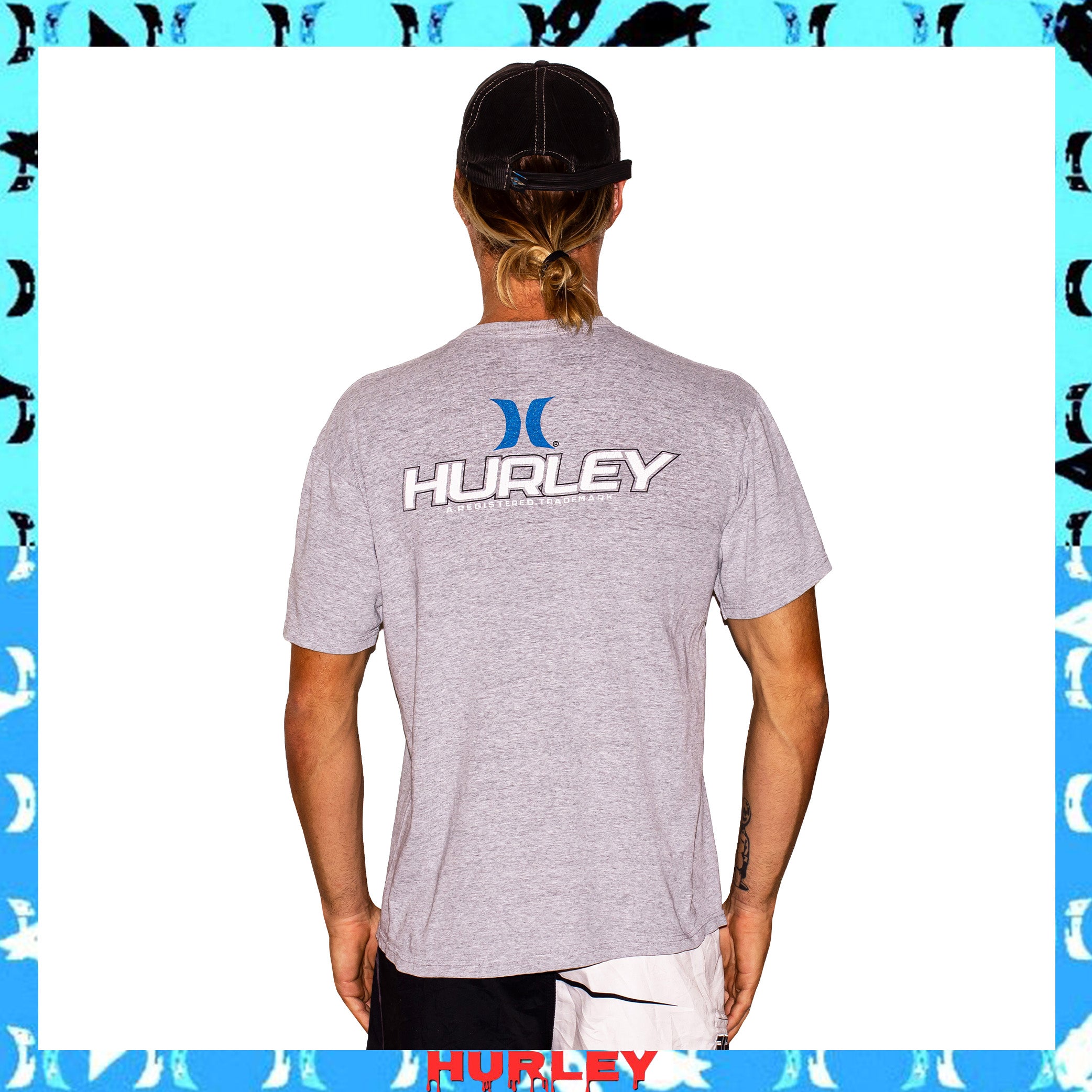 Y2K Hurley Spellout Tee (M-L)