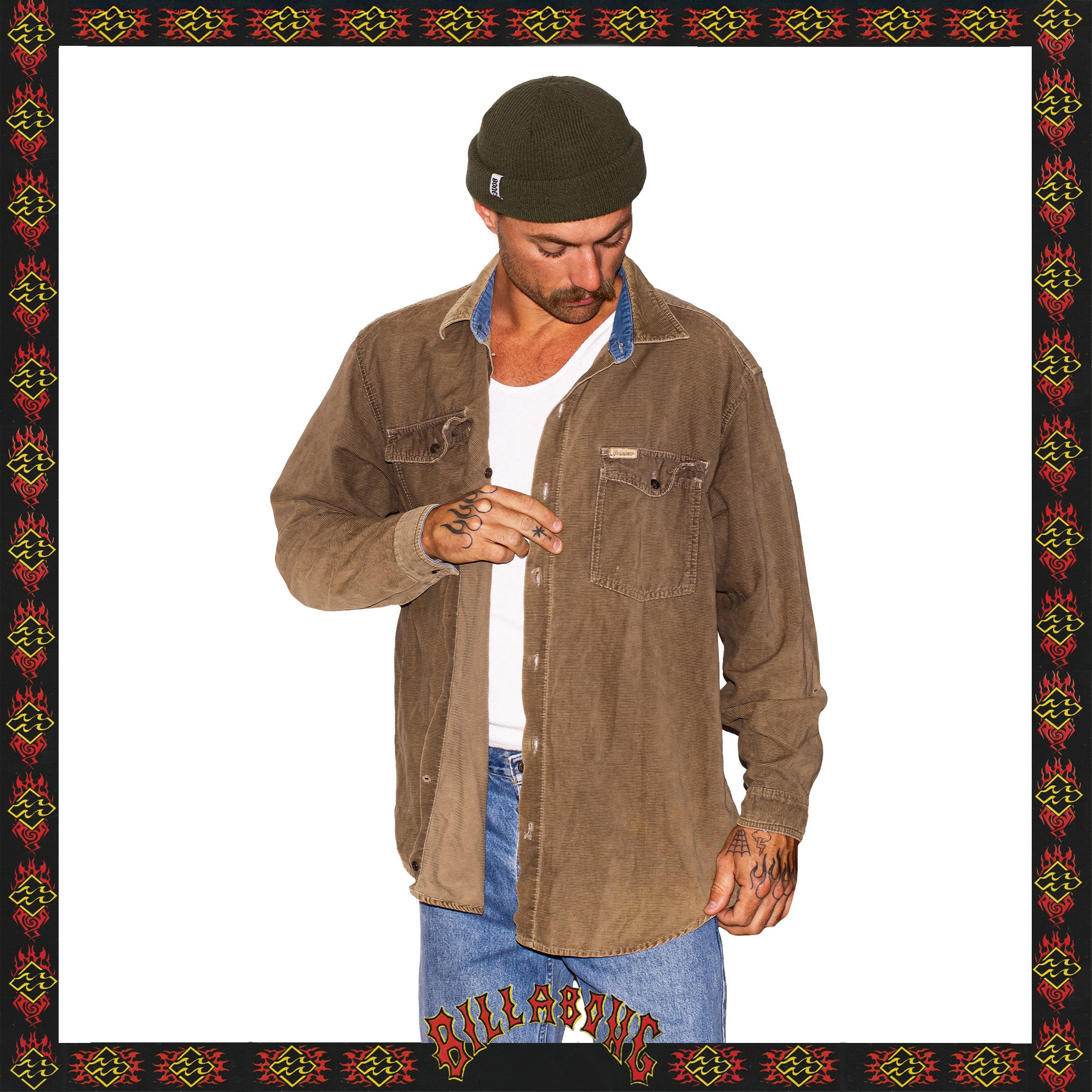 1996 Billabong Corduroy Overshirt (L-XL)