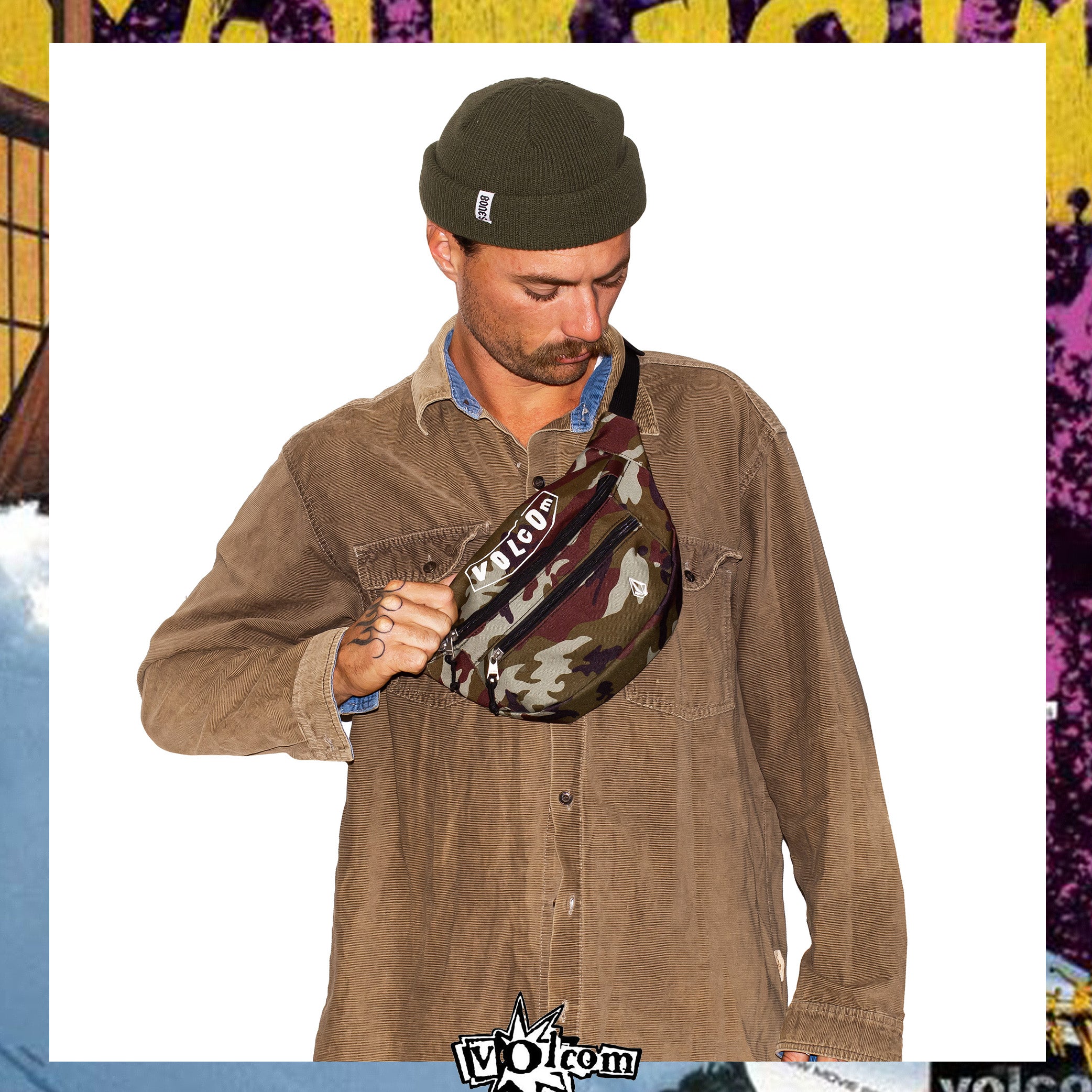 Y2K Volcom Camo Bum Bag